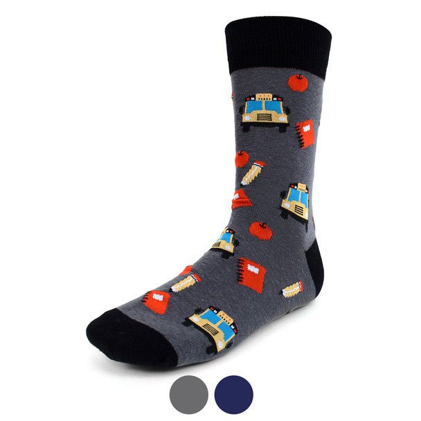 Men's Back to School Novelty Socks - NVS1915 - Bundle Bus