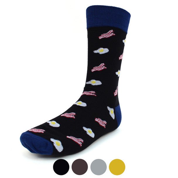 Men's Bacon & Eggs Novelty Socks - NVS19266 - Bundle Bus