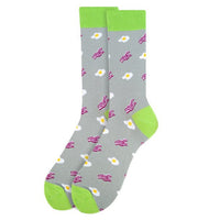 Men's Bacon & Eggs Novelty Socks - NVS19266 - Bundle Bus