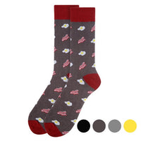 Men's Bacon & Eggs Novelty Socks - NVS19266 - Bundle Bus