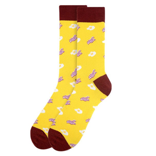 Men's Bacon & Eggs Novelty Socks - NVS19266 - Bundle Bus