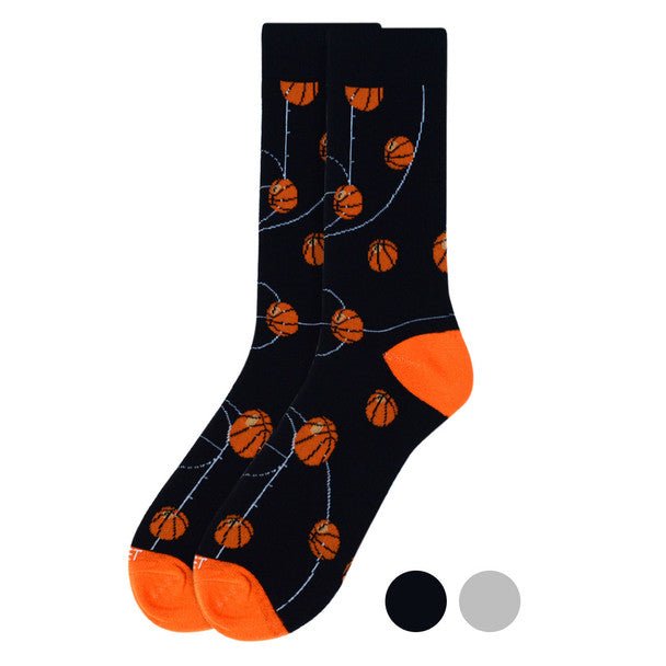 Men's Basketball Court Premium Collection Novelty Socks - NVPS2015 - Bundle Bus