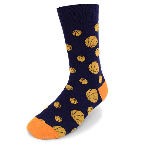 Men's Basketball Novelty Socks NVS1774-OR - Bundle Bus