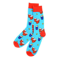 Men's Beer Pong Novelty Socks - NVS1912 - Bundle Bus