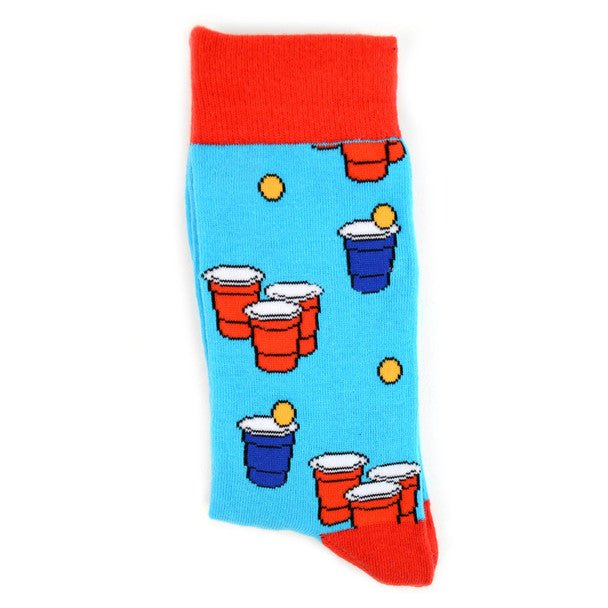 Men's Beer Pong Novelty Socks - NVS1912 - Bundle Bus