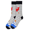 Men's Beer Pong Novelty Socks - NVS19566-GRY - Bundle Bus