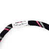 Men's Black & Pink Striped Zipper Tie - MPWZ-BLK3 - Bundle Bus