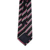 Men's Black & Pink Striped Zipper Tie - MPWZ-BLK3 - Bundle Bus