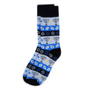 Men's Blue Hanukkah Novelty Socks- NVS19614-BK - Bundle Bus