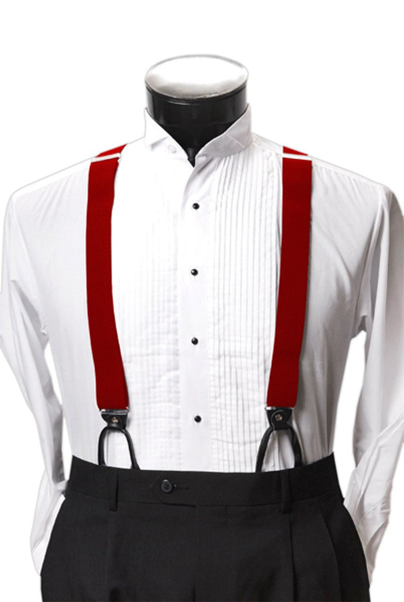 Men's Boxed Button Suspenders BSB3701 - Bundle Bus