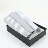 Men's Boxed Fancy Cotton Handkerchiefs 3pcs Set MFB1753 - Bundle Bus