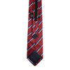 Men's Burgundy Striped Zipper Tie - MPWZ-RD2 - Bundle Bus