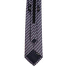 Men's Charcoal Striped Zipper Tie - MPWZ-BLK2 - Bundle Bus