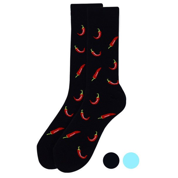 Men's Chili Pepper Premium Collection Novelty Socks - NVPS2019 - Bundle Bus