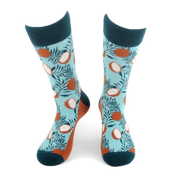 Men's Coconut Novelty Socks - NVS19591 - Bundle Bus