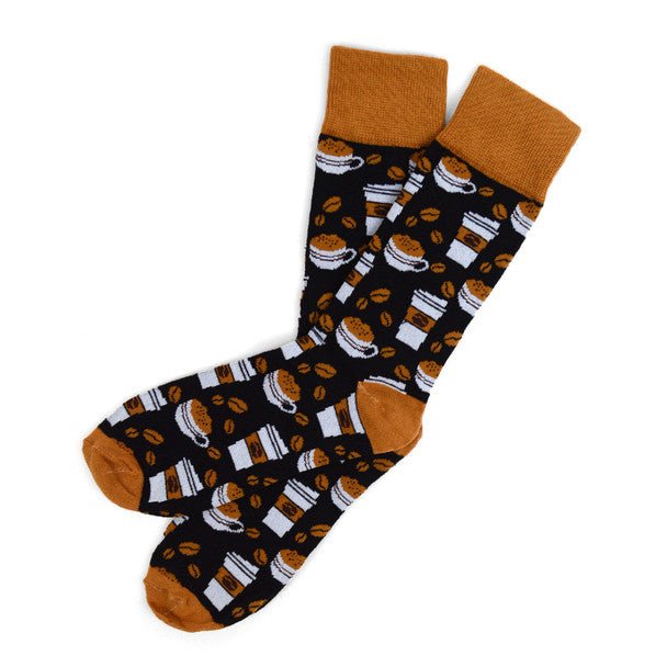 Men's Coffee Cups Novelty Socks NVS1752-53 - Bundle Bus