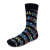 Men's Colorful Music Sheet Novelty Socks - NVS1809 - Bundle Bus
