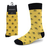 Men's Cotton Fleur-de-lis Novelty Socks- FLS01 - Bundle Bus