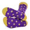 Men's Cotton Fleur-de-lis Novelty Socks- FLS01 - Bundle Bus