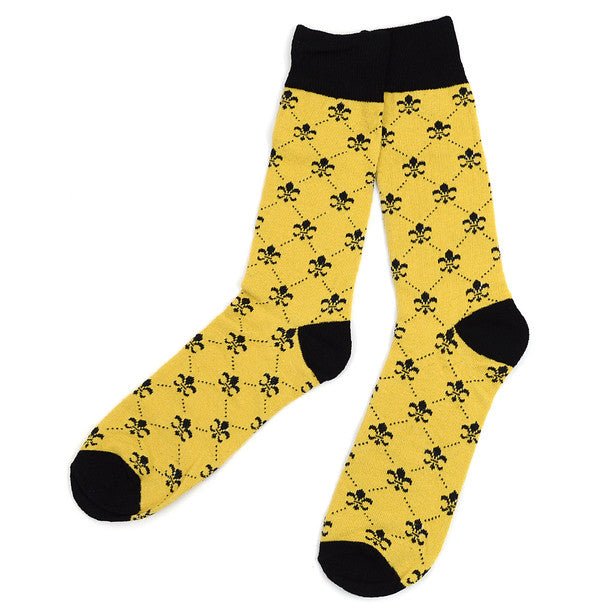 Men's Cotton Fleur-de-lis Socks - FLS02 - Bundle Bus