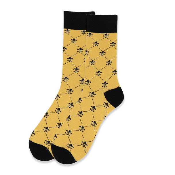 Men's Cotton Fleur-de-lis Socks - FLS02 - Bundle Bus