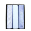 Men's Cotton Solid, Striped & Plaid Blue Handkerchiefs - MFB1733 - Bundle Bus