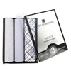 Men's Cotton Solid, Striped & Plaid Gray Handkerchiefs - MFB1723 - Bundle Bus