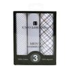 Men's Cotton Solid, Striped & Plaid Gray Handkerchiefs - MFB1723 - Bundle Bus