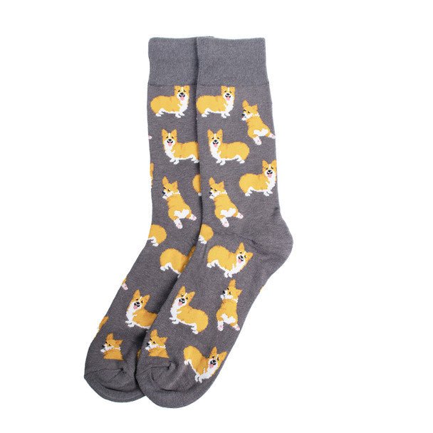 Men's Dancing Dog Novelty Socks- NVS19624 - Bundle Bus