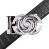 Men's Decor Rotating Bling Ratchet Belt-MGLBB59-SIL - Bundle Bus