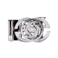 Men's Decor Rotating Bling Ratchet Belt-MGLBB59-SIL - Bundle Bus