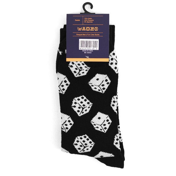 Men's Dice Novelty Socks NVS1754-55 - Bundle Bus