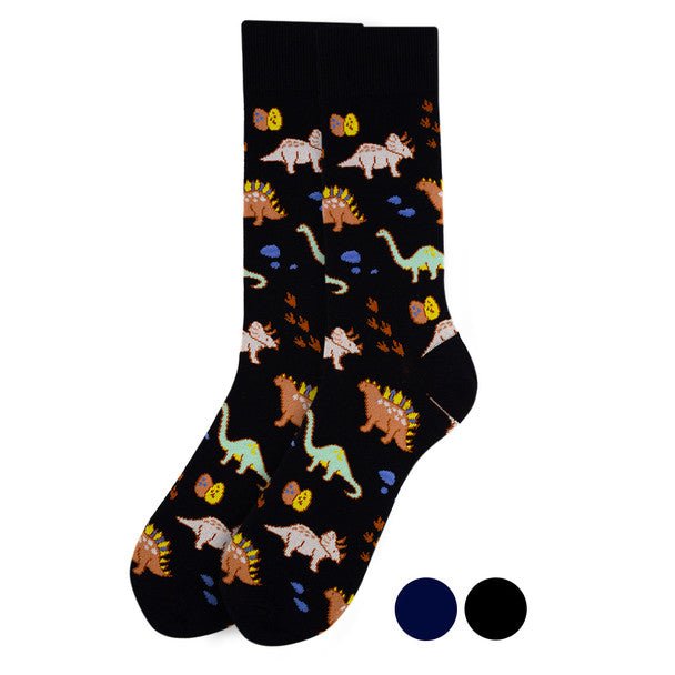 Men's Dinosaur Novelty Fun Socks - NVS19399 - Bundle Bus