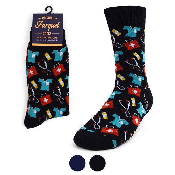 Men's Doctor/Nurse Novelty Socks NVS1757 - Bundle Bus