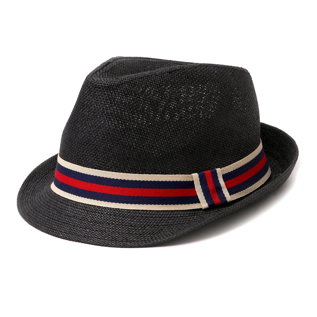 Men's Fedora Hat with Striped band - H180603 - Bundle Bus