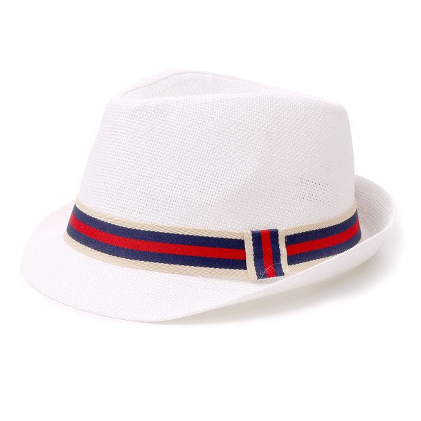 Men's Fedora Hat with Striped band - H180603 - Bundle Bus