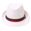 Men's Fedora Hat with Striped band - H180603 - Bundle Bus