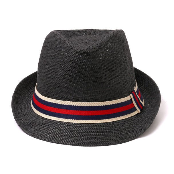 Men's Fedora Hat with Striped band - H180603 - Bundle Bus