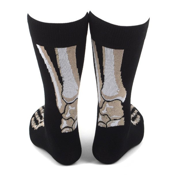 Men's Feet Bones Novelty Socks - NVS19599-BK - Bundle Bus