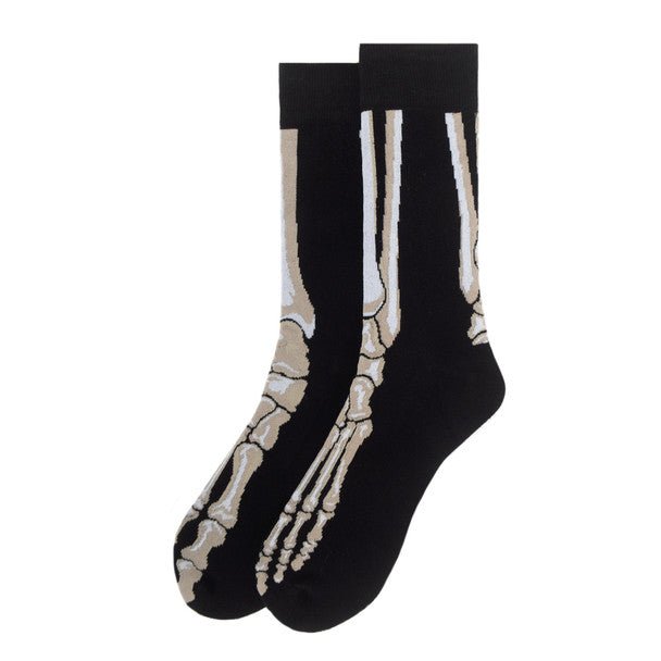 Men's Feet Bones Novelty Socks - NVS19599-BK - Bundle Bus