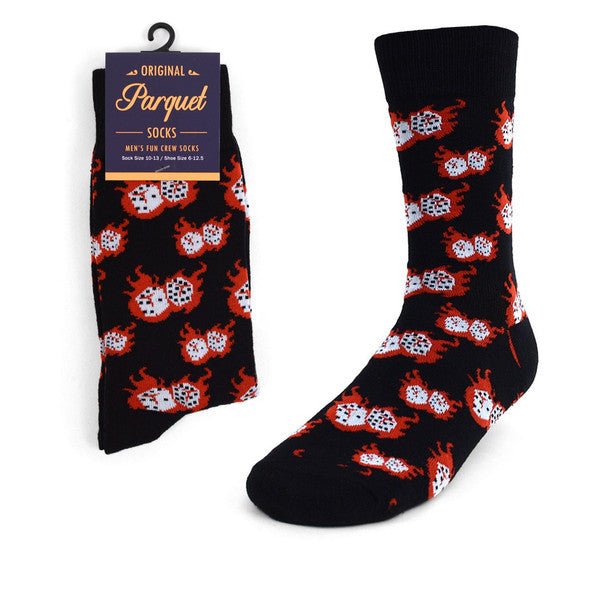 Men's Fire Dice Novelty Socks NVS1756 - Bundle Bus