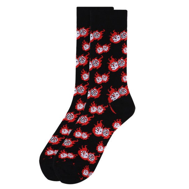 Men's Fire Dice Novelty Socks NVS1756 - Bundle Bus