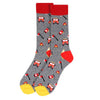 Men's Firefighter Novelty Socks - NVS19522-GRY - Bundle Bus