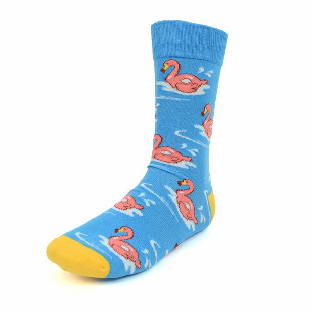 Men's Flamingo Novelty Socks - NVS19299 - Bundle Bus