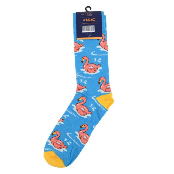 Men's Flamingo Novelty Socks - NVS19299 - Bundle Bus