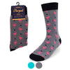 Men's Flamingos Novelty Socks NVS1786-87 - Bundle Bus