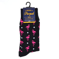 Men's Flamingos Novelty Socks NVS1786-87 - Bundle Bus