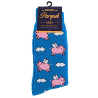 Men's Flying Pig Novelty Socks NVS1772-73 - Bundle Bus