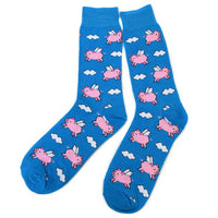 Men's Flying Pig Novelty Socks NVS1772-73 - Bundle Bus