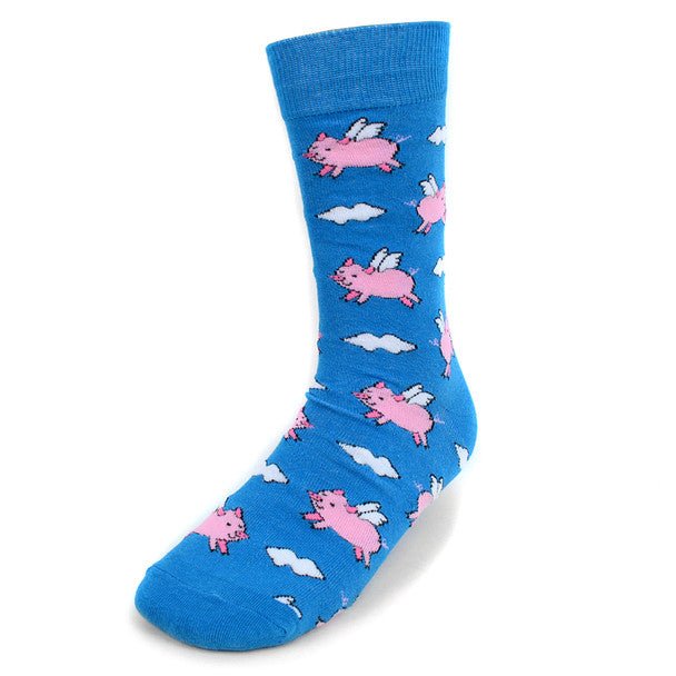 Men's Flying Pig Novelty Socks NVS1772-73 - Bundle Bus